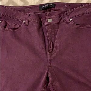 Liverpool the Skinny Jeans - Plum Color